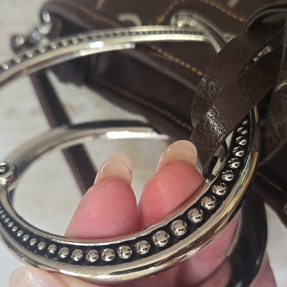 Designer Inspired Versatile Brown Heart-Patterned… - image 4